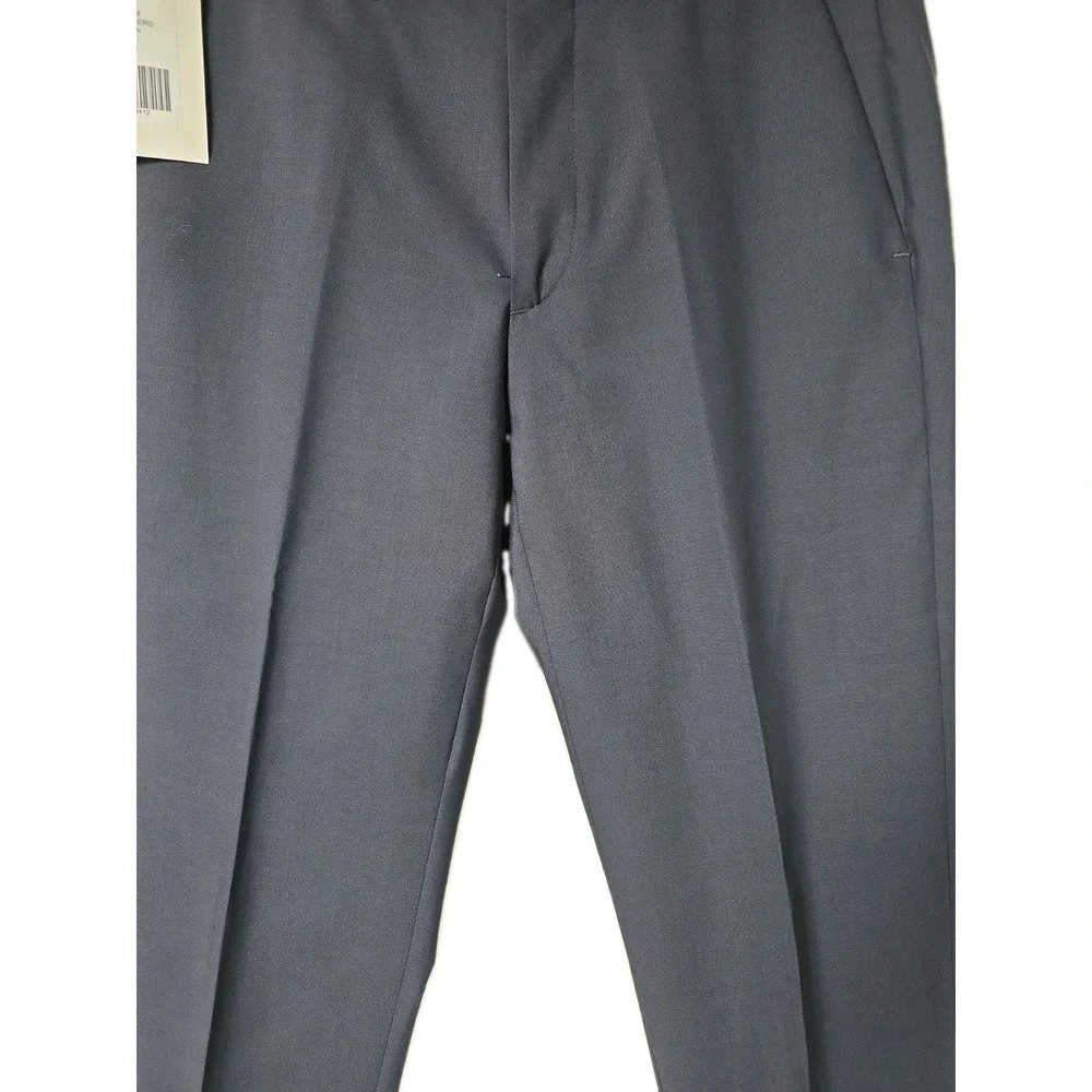 Louis Vuitton Rare Uniform Mens Navy Slim Unhemmed Trousers Size EU 44/US 28 NWT